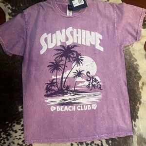 Sunshine State of Mind Women’s T-Shirt - Purple size Small/Medium